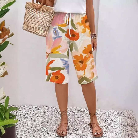 Halloween D421 Digital Printing Bamboo Linen Pants - globaltradeleader