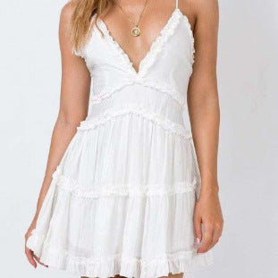 European And American Backless Women's Pleated Skirt - globaltradeleader