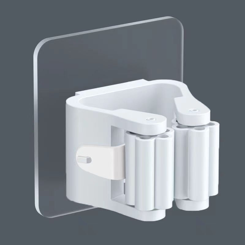 Mop Hook Mop Rack Free Punching Clip Bathroom Rack Strong Wall Hanging Storage