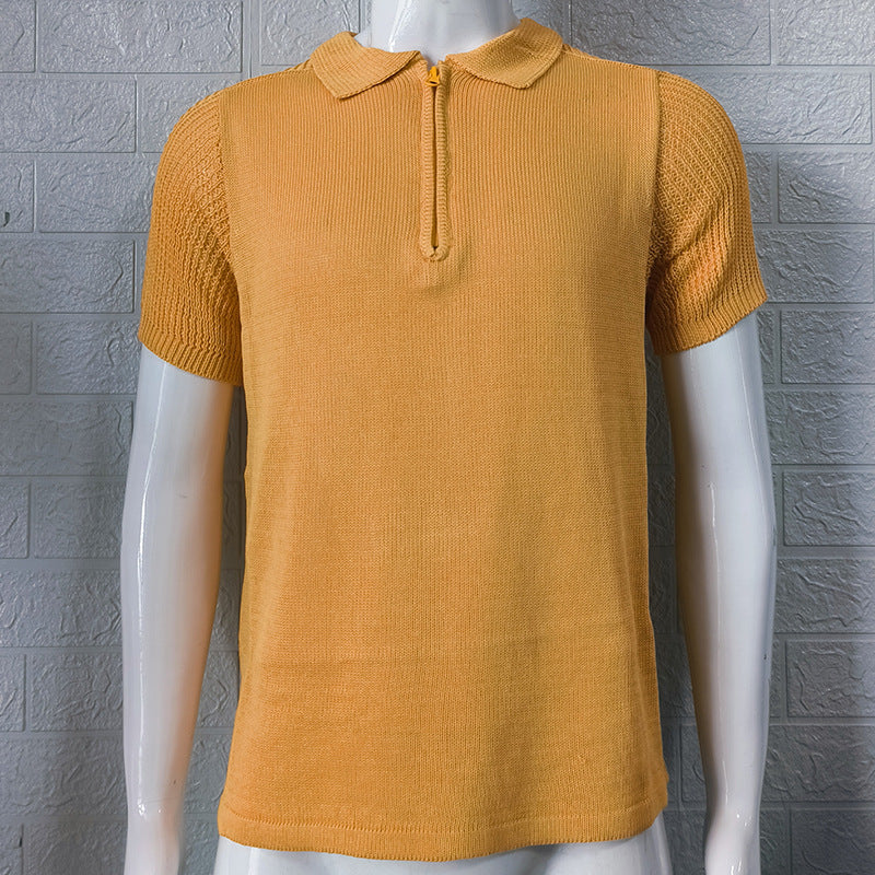 Summer Knitwear Men's Slim Top - globaltradeleader