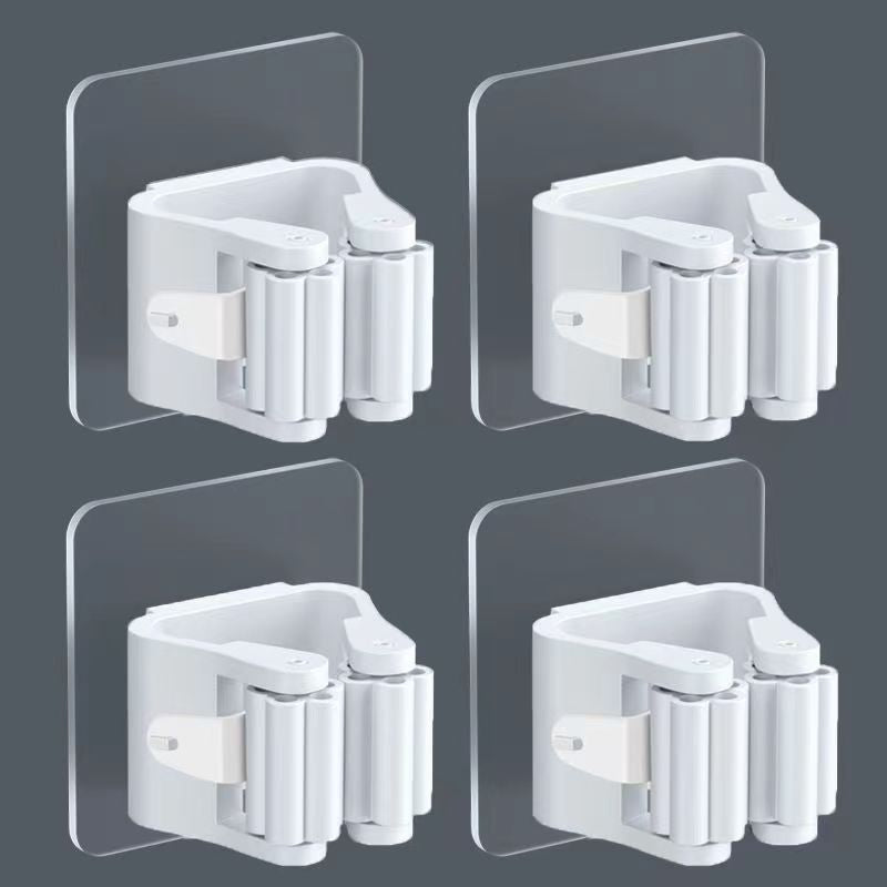 Mop Hook Mop Rack Free Punching Clip Bathroom Rack Strong Wall Hanging Storage