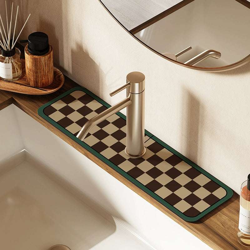 Bathroom Faucet Pad Absorbs Water Quick-drying Wash Basin Soft Pad Wash Basin Drain Pad Kitchen Anti-splash Pad