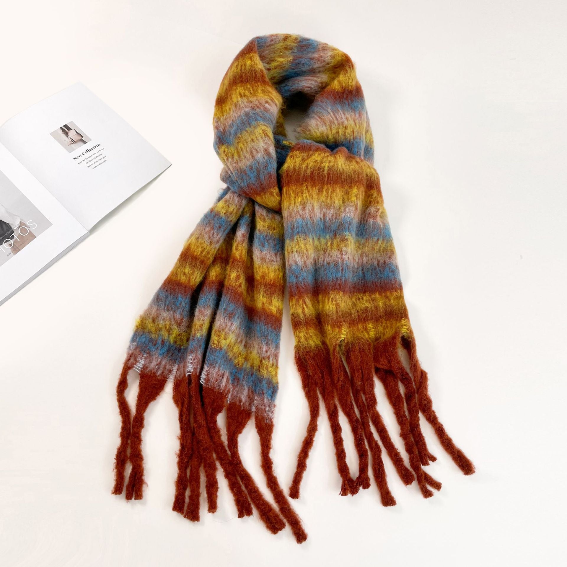 Haima Fur Scarf For Women All-match High Sense