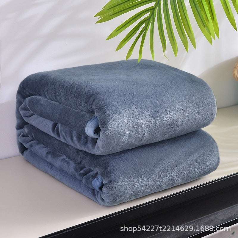 Blankets Falaise Velvet Blanket Solid Color Coral Fleece Blanket Plain Blanket