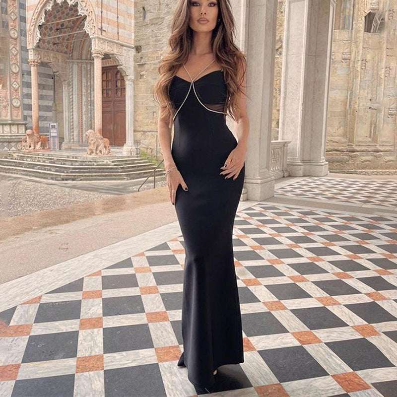 Dazzling Diamonds and Delightful Design: Elevate Your Style with the French Bandage Evening Dress