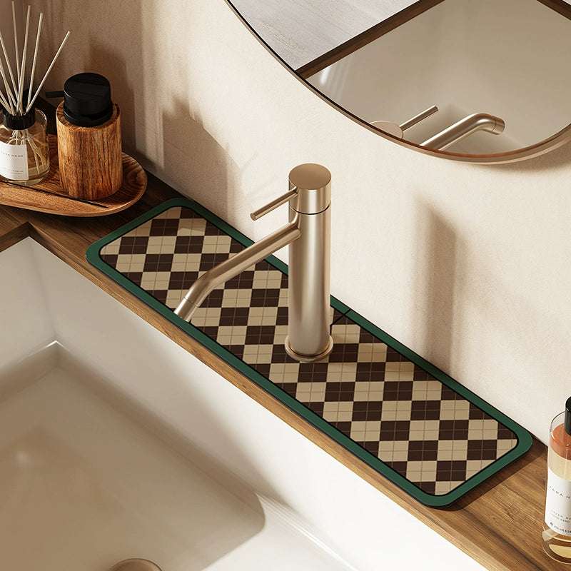 Bathroom Faucet Pad Absorbs Water Quick-drying Wash Basin Soft Pad Wash Basin Drain Pad Kitchen Anti-splash Pad