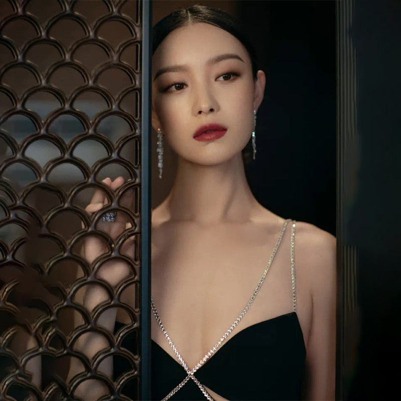 Dazzling Diamonds and Delightful Design: Elevate Your Style with the French Bandage Evening Dress