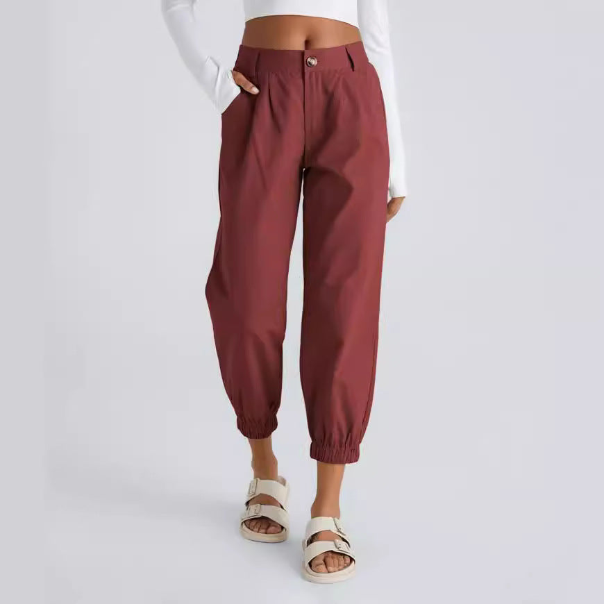 Casual Pants Zipper Diagonal Flap Pocket Pants Casual Pants