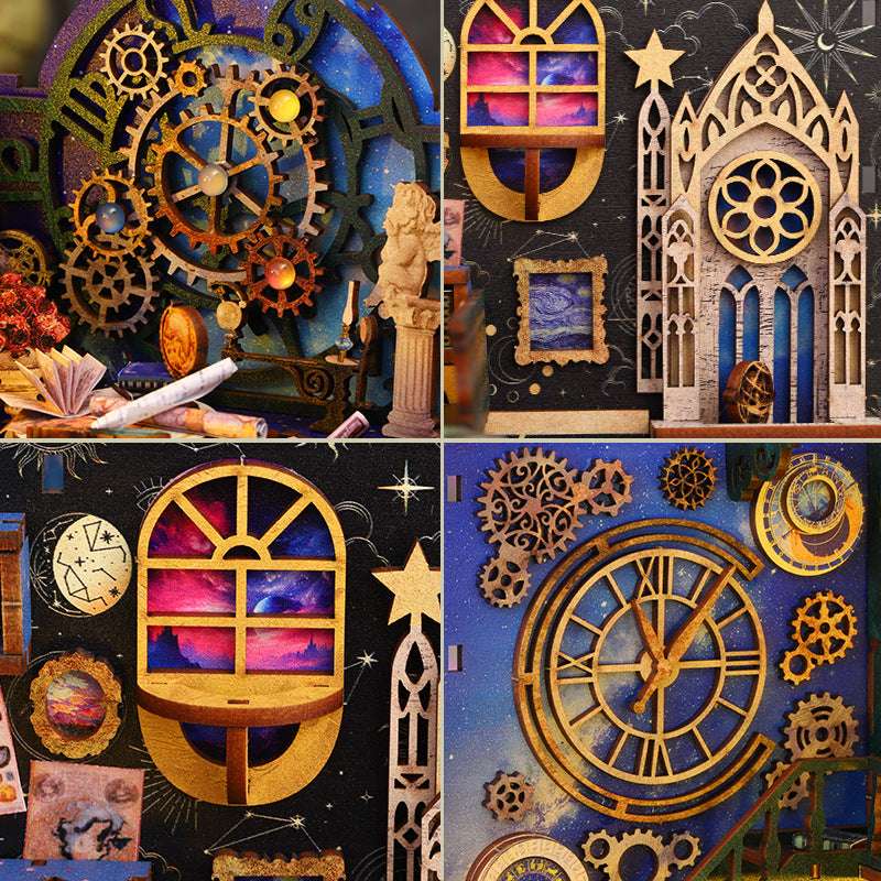 Gator Diy Cabin SL14 Interstellar Exploration Hand-assembled Three-dimensional Book Model Ornaments Creative Birthday Gift