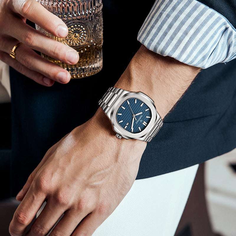 Watch Men's Business Simple Stainless Steel Nautilidae - globaltradeleader