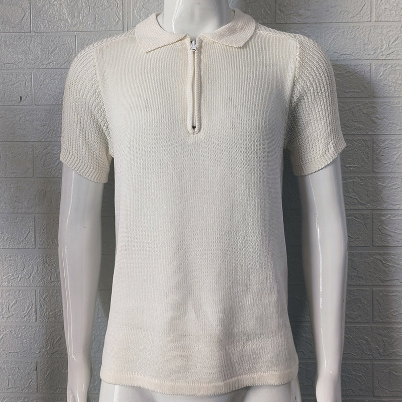 Summer Knitwear Men's Slim Top - globaltradeleader