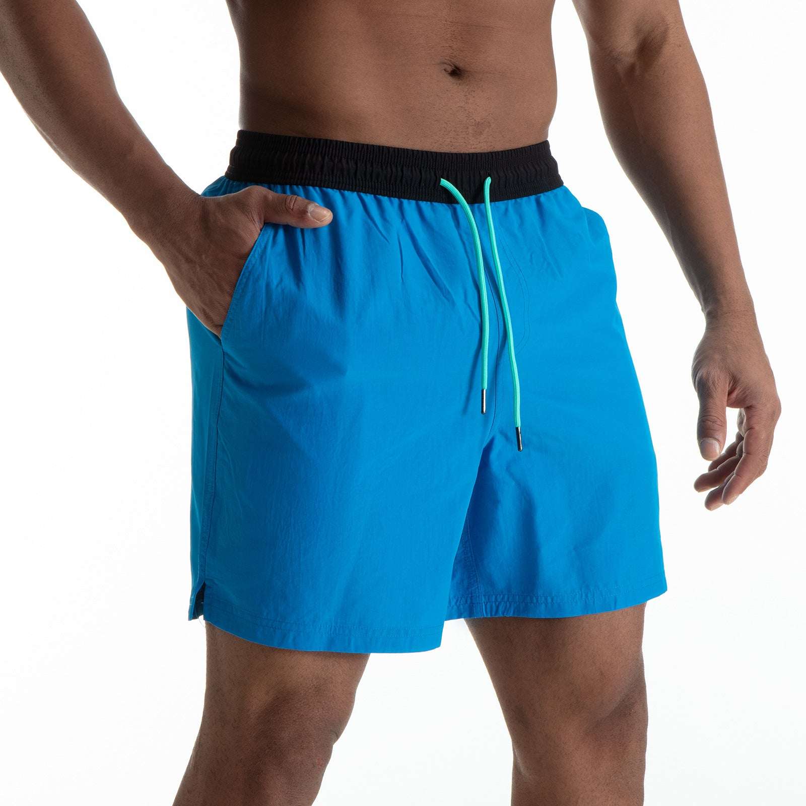 Men's Contrast Color Waterproof Quick-dry Casual Shorts - globaltradeleader