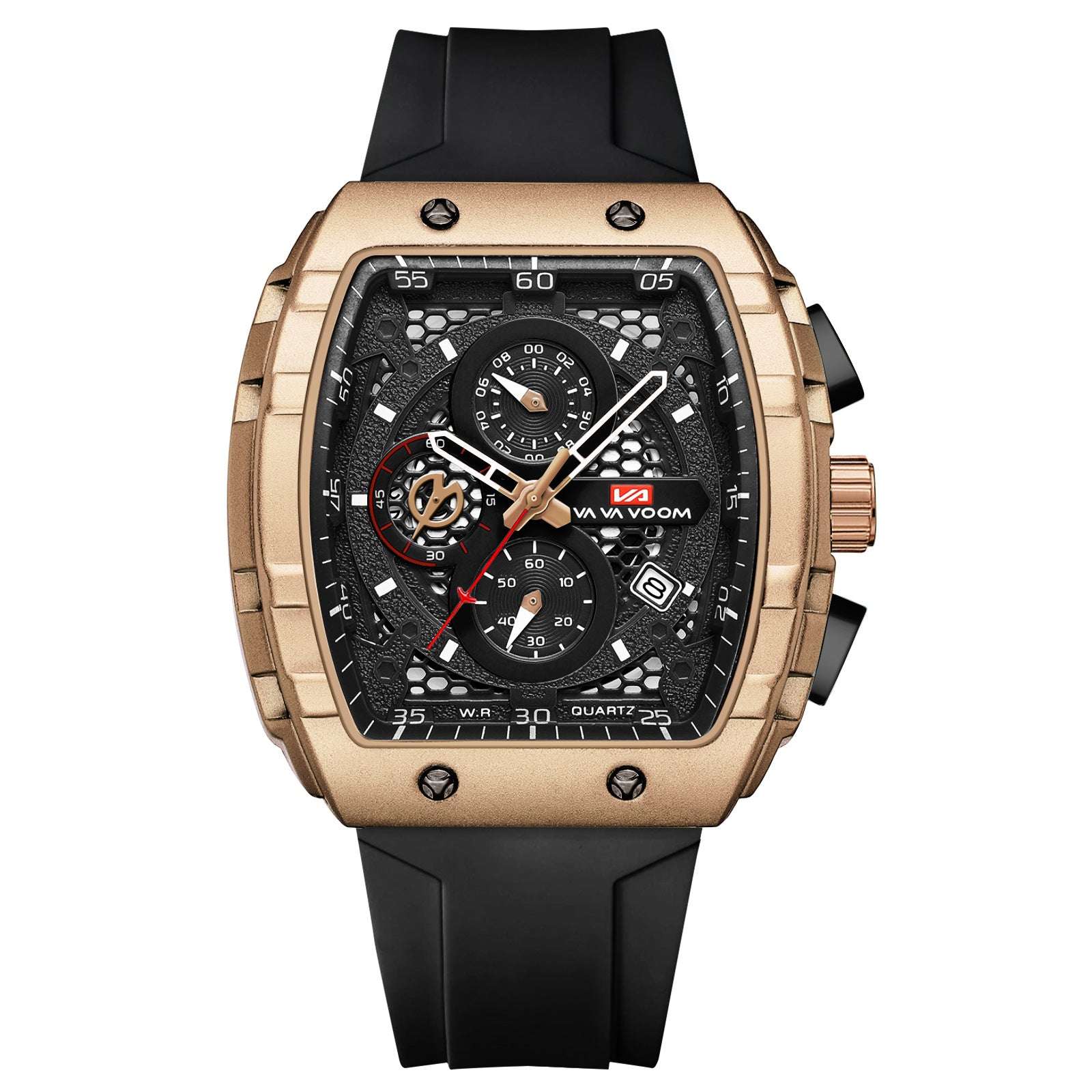 Multifunctional Business Waterproof Calendar Wine Barrel Non-automatic Mechanical Watch