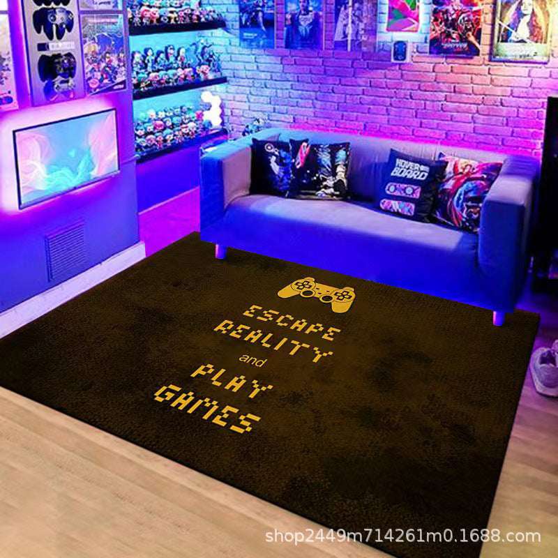 Handle Game Console Carpet Video Game Console Carpet Home Living Room Coffee Table Mat Creative Room Mat