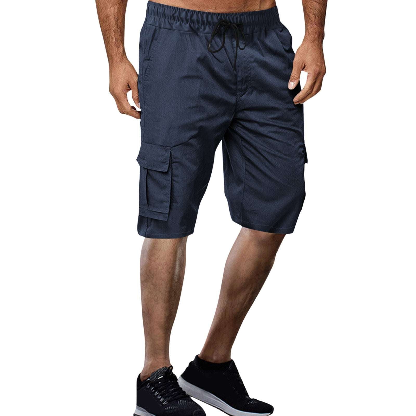 Fashion Sports Loose Multi-pocket Tether Shorts Men - globaltradeleader