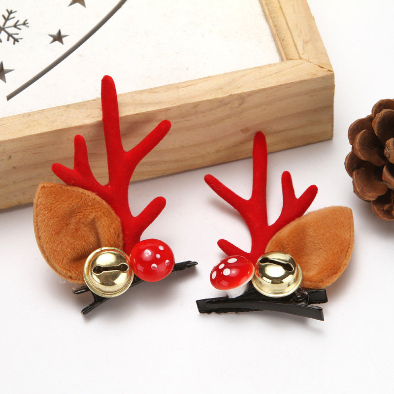 Christmas Cute Elk Horn Hairpin Headdress