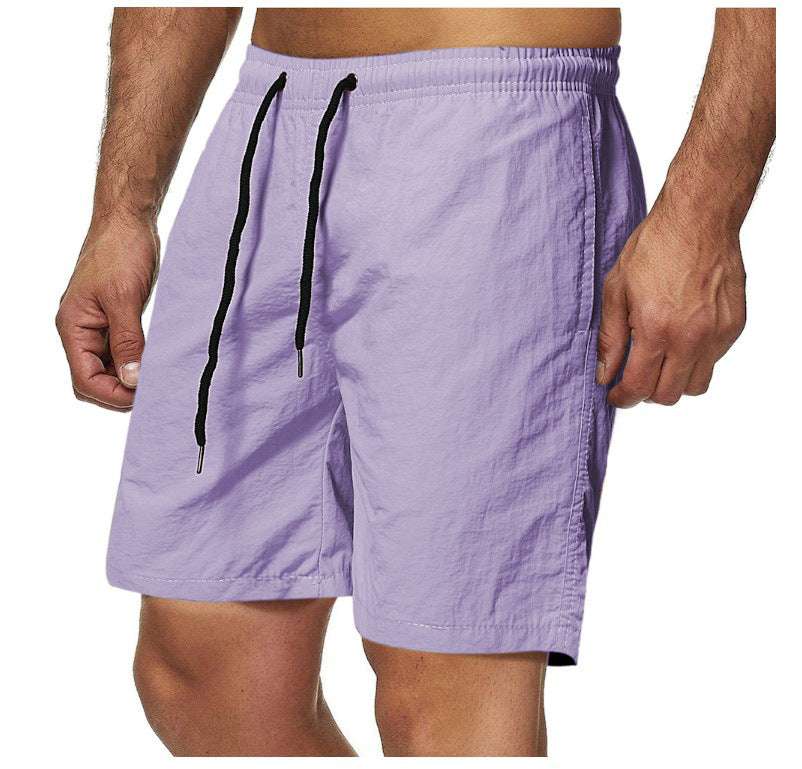Summer Men's Shorts Candy Color Waterproof Quick-drying Knee Length Pants - globaltradeleader