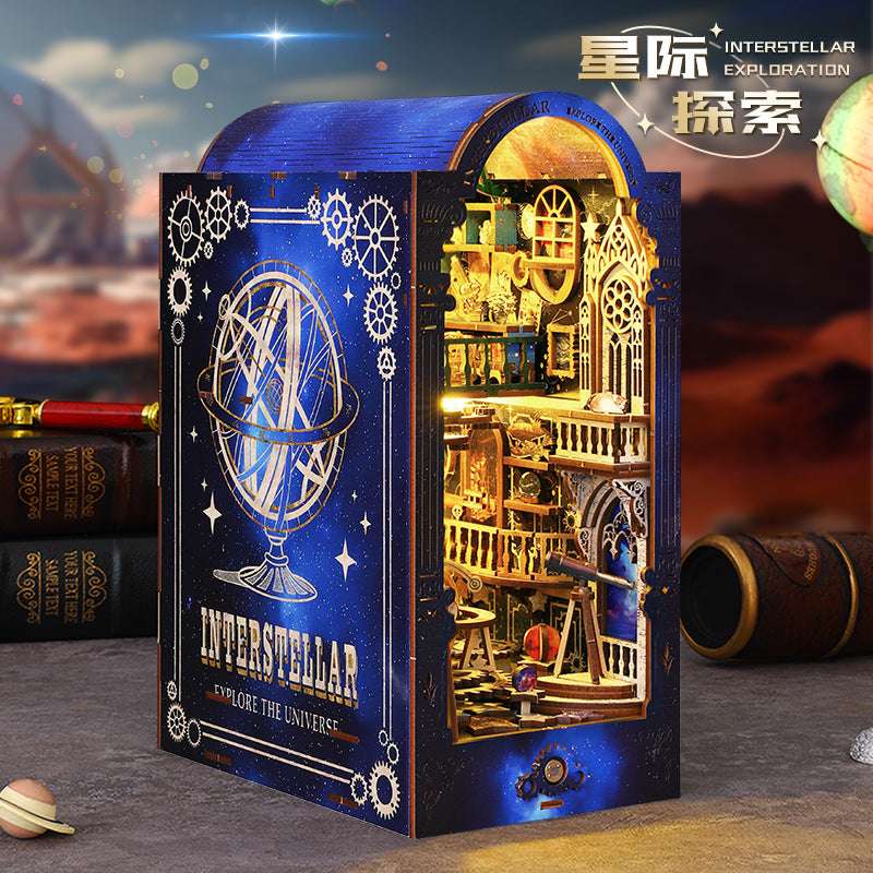 Gator Diy Cabin SL14 Interstellar Exploration Hand-assembled Three-dimensional Book Model Ornaments Creative Birthday Gift