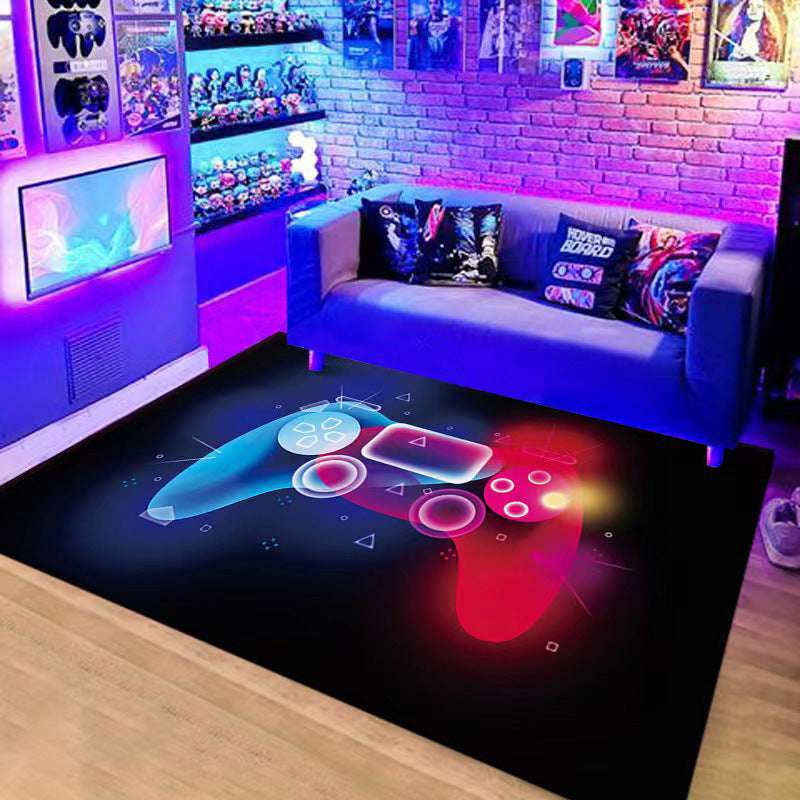 Handle Game Console Carpet Video Game Console Carpet Home Living Room Coffee Table Mat Creative Room Mat