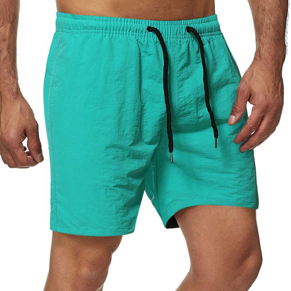 Summer Men's Shorts Candy Color Waterproof Quick-drying Knee Length Pants - globaltradeleader