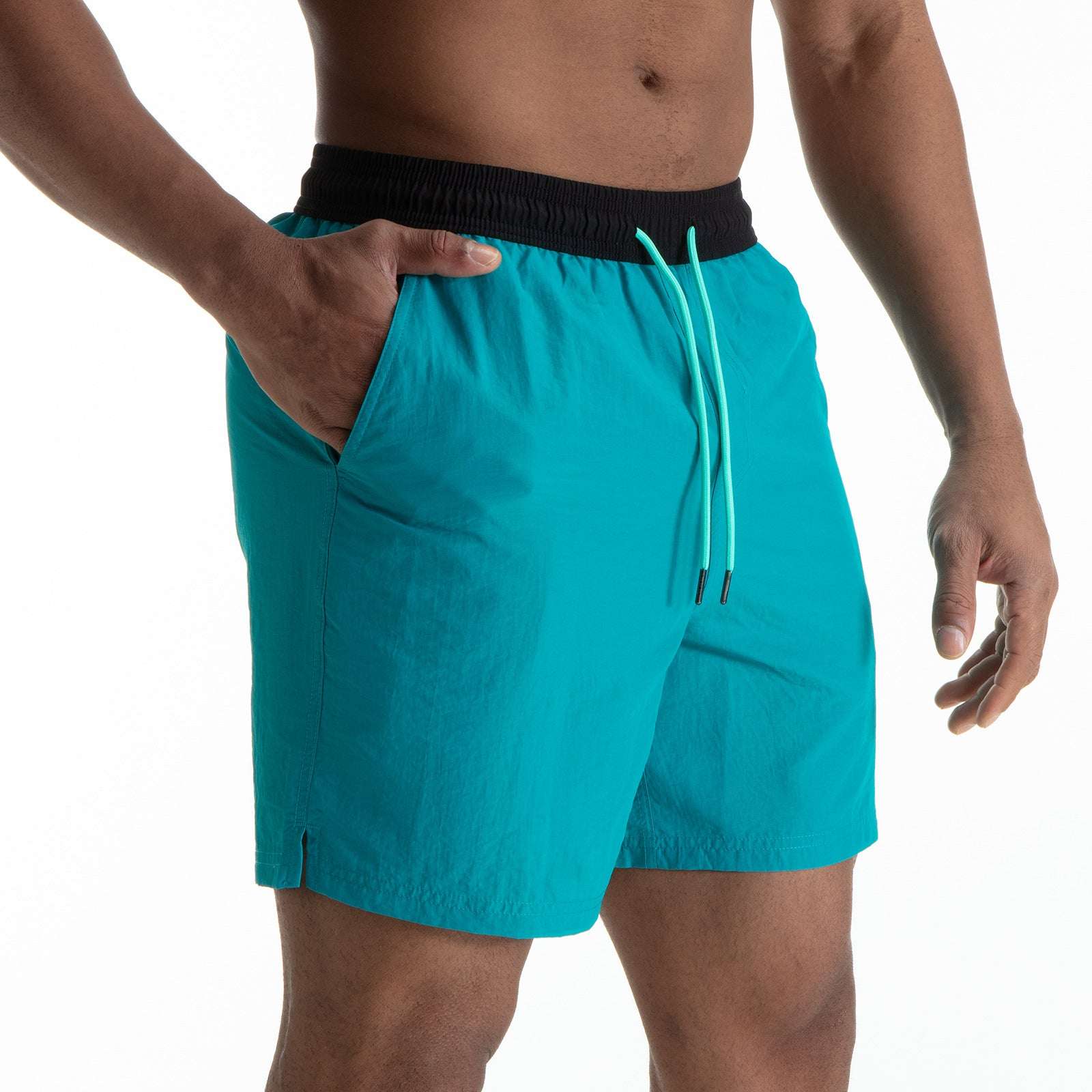 Men's Contrast Color Waterproof Quick-dry Casual Shorts - globaltradeleader
