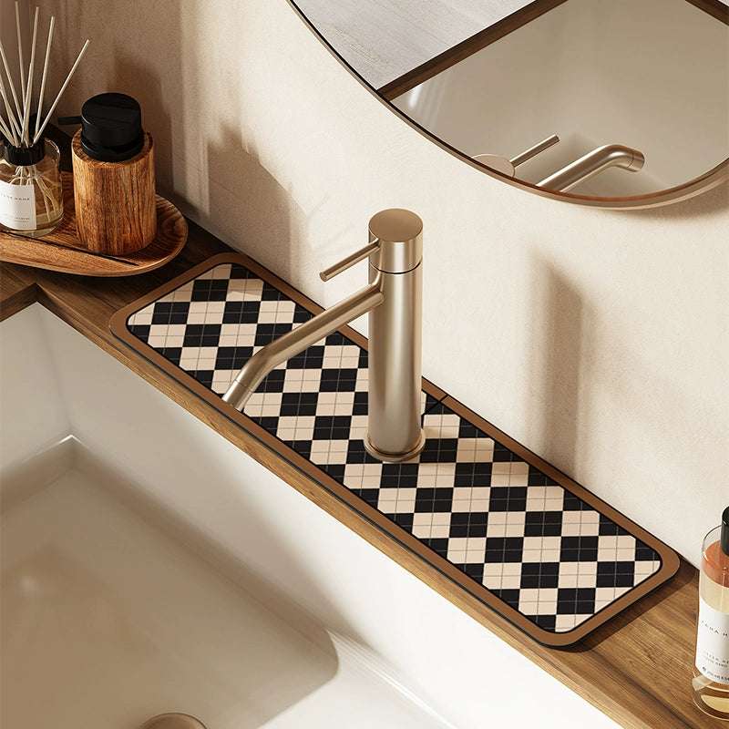 Bathroom Faucet Pad Absorbs Water Quick-drying Wash Basin Soft Pad Wash Basin Drain Pad Kitchen Anti-splash Pad