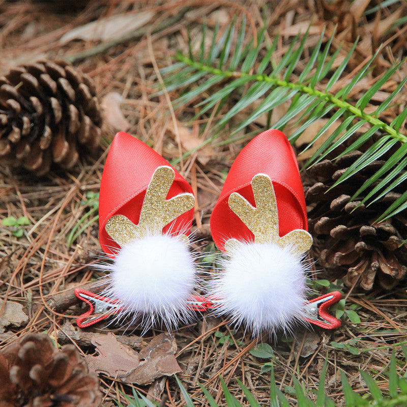 Christmas Cute Elk Horn Hairpin Headdress