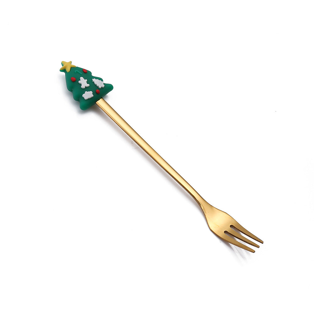 Christmas Cartoon Tableware Cat's Paw Spoon