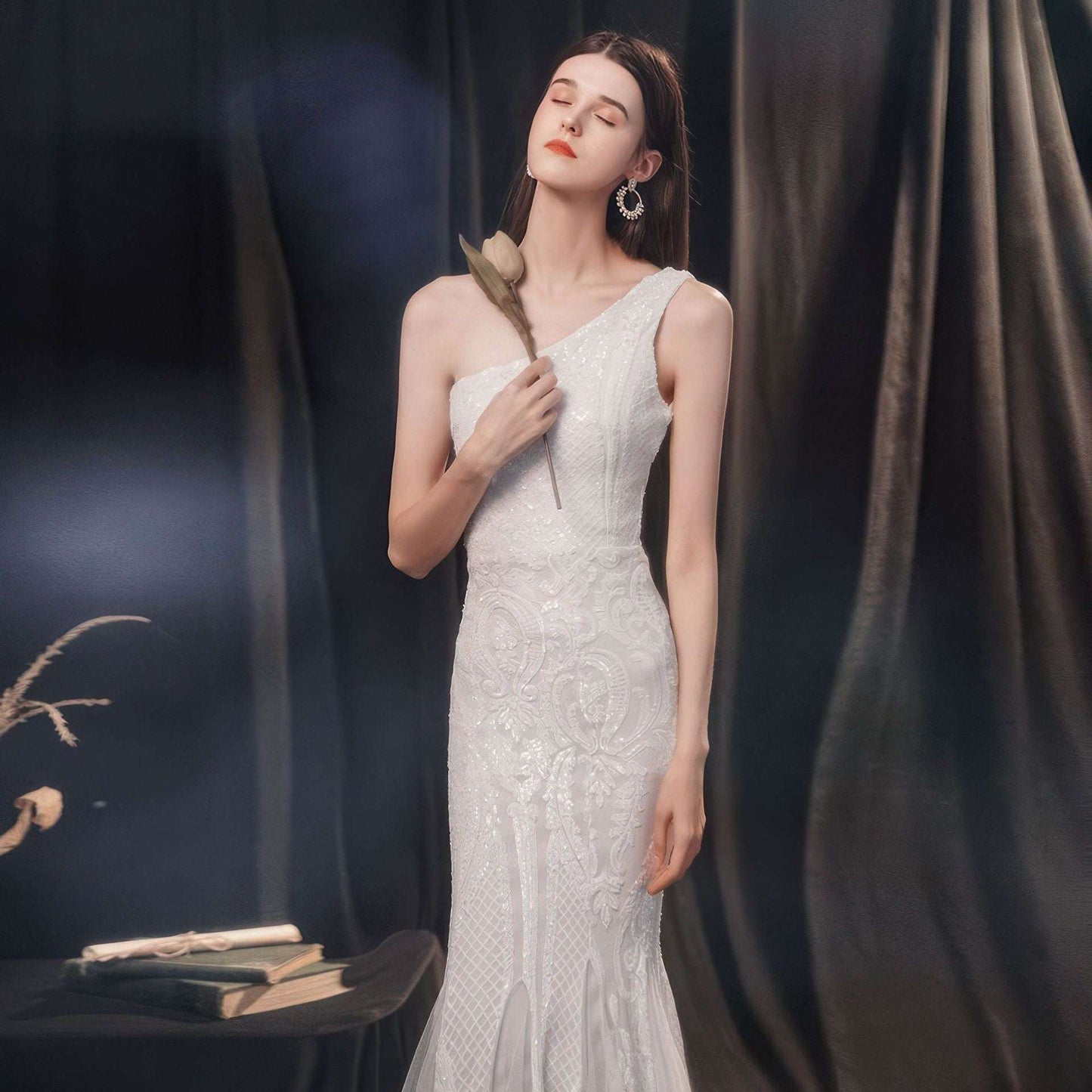 Women's High-end Entry Lux Elegant Socialite Dinner Party Sexy Long Slimming Fishtail Dress - globaltradeleader