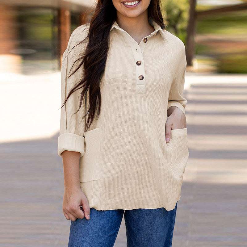 Pullover Round Neck Long Sleeves Top Women's European And American Loose Sweater - globaltradeleader