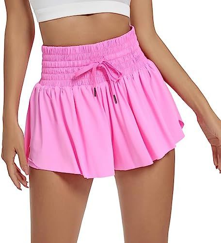 Women's Solid Color Elegant Sports High Waist Shorts - globaltradeleader