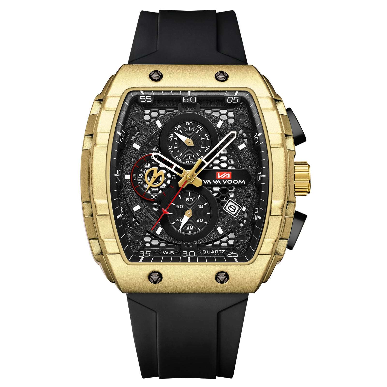 Multifunctional Business Waterproof Calendar Wine Barrel Non-automatic Mechanical Watch