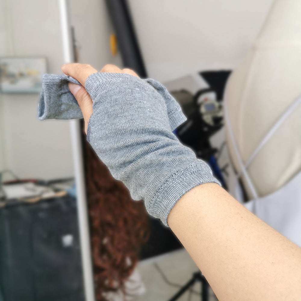 Men's And Women's Autumn And Winter Thin Spring And Summer Cotton Half Finger Sports Fingerless Gloves - globaltradeleader