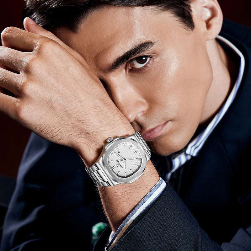 Watch Men's Business Simple Stainless Steel Nautilidae - globaltradeleader