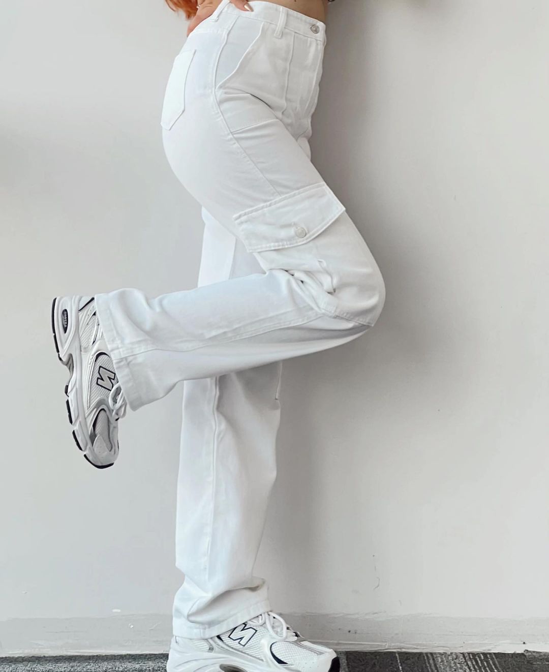 All-match Casual Pants Mid-waist Three-dimensional Pocket Pants Waist Overalls