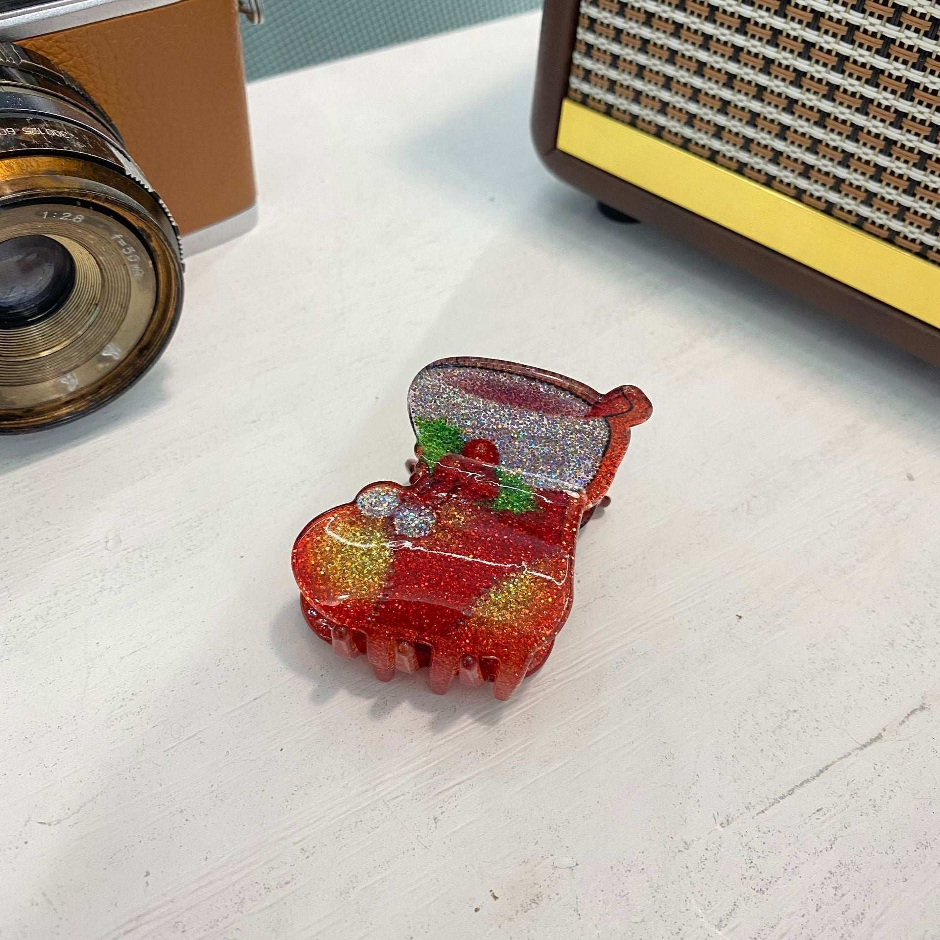 Christmas Grip Snowman Barrettes Personality Back Head