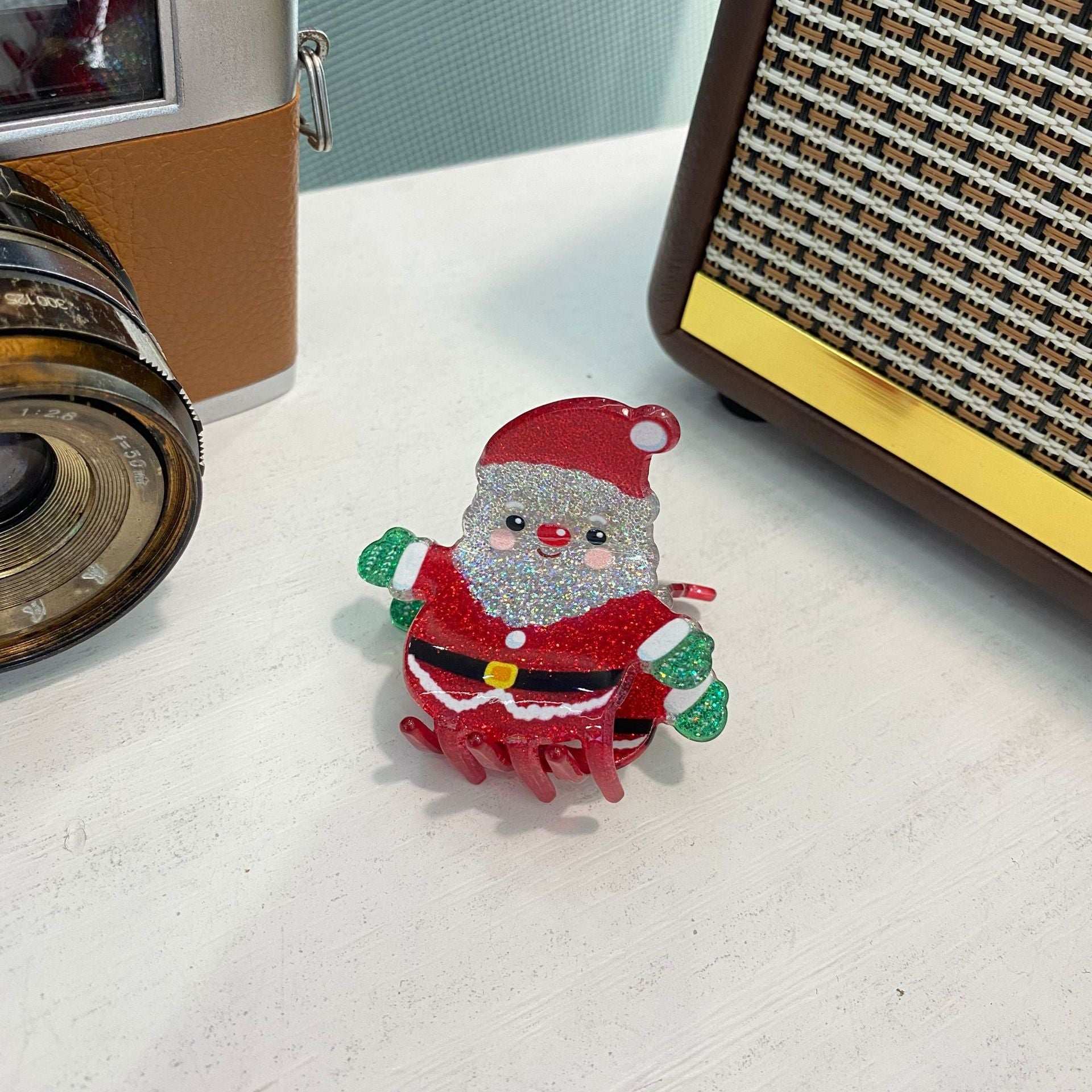 Christmas Grip Snowman Barrettes Personality Back Head