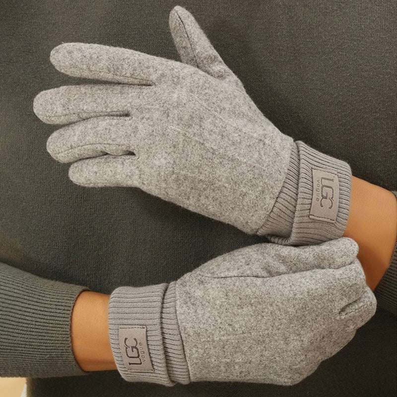 Cashmere-like Women's Winter Warm Gloves Fleece-lined Thickened Outdoor Riding Touch Screen - globaltradeleader