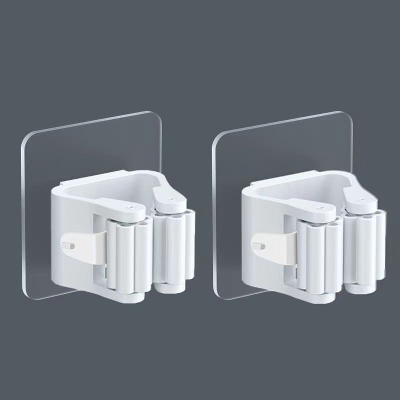 Mop Hook Mop Rack Free Punching Clip Bathroom Rack Strong Wall Hanging Storage
