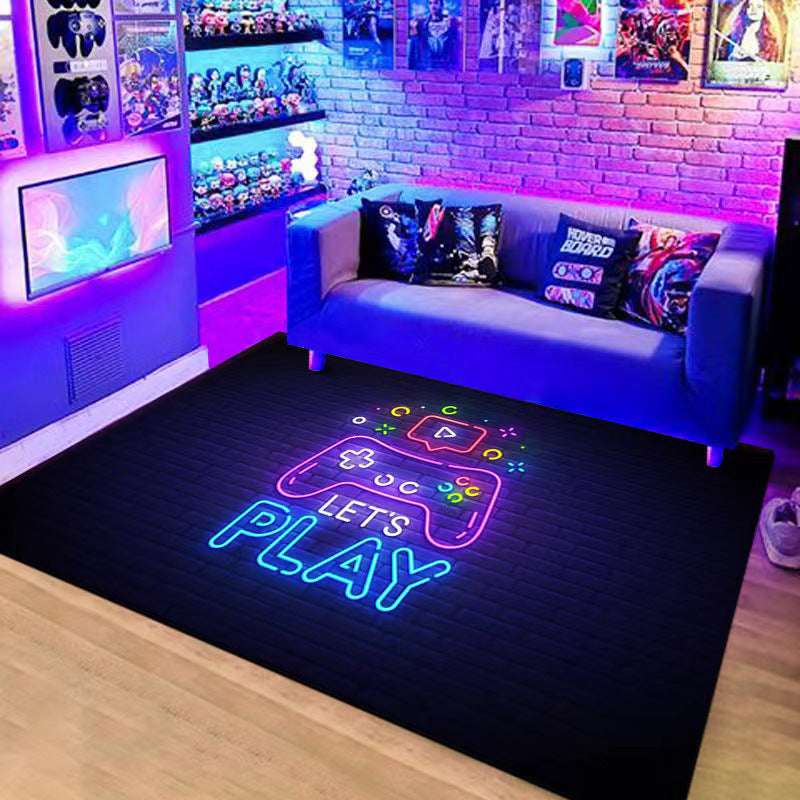 Handle Game Console Carpet Video Game Console Carpet Home Living Room Coffee Table Mat Creative Room Mat