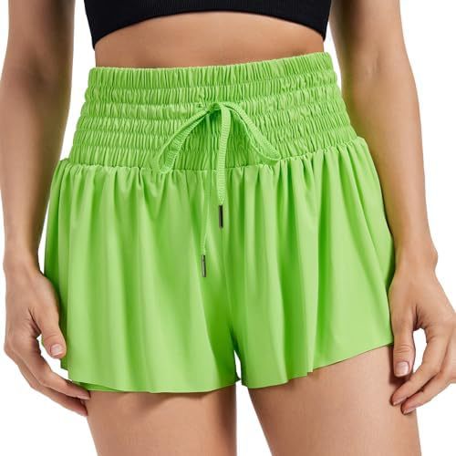 Women's Solid Color Elegant Sports High Waist Shorts - globaltradeleader