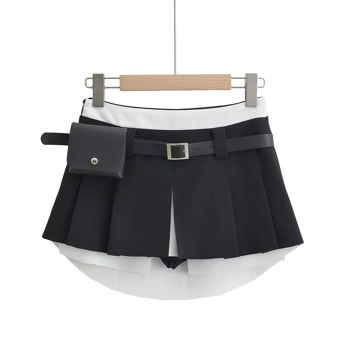 Low Waist Skirt Retro Hip-wrapped Pleated Skirt - globaltradeleader