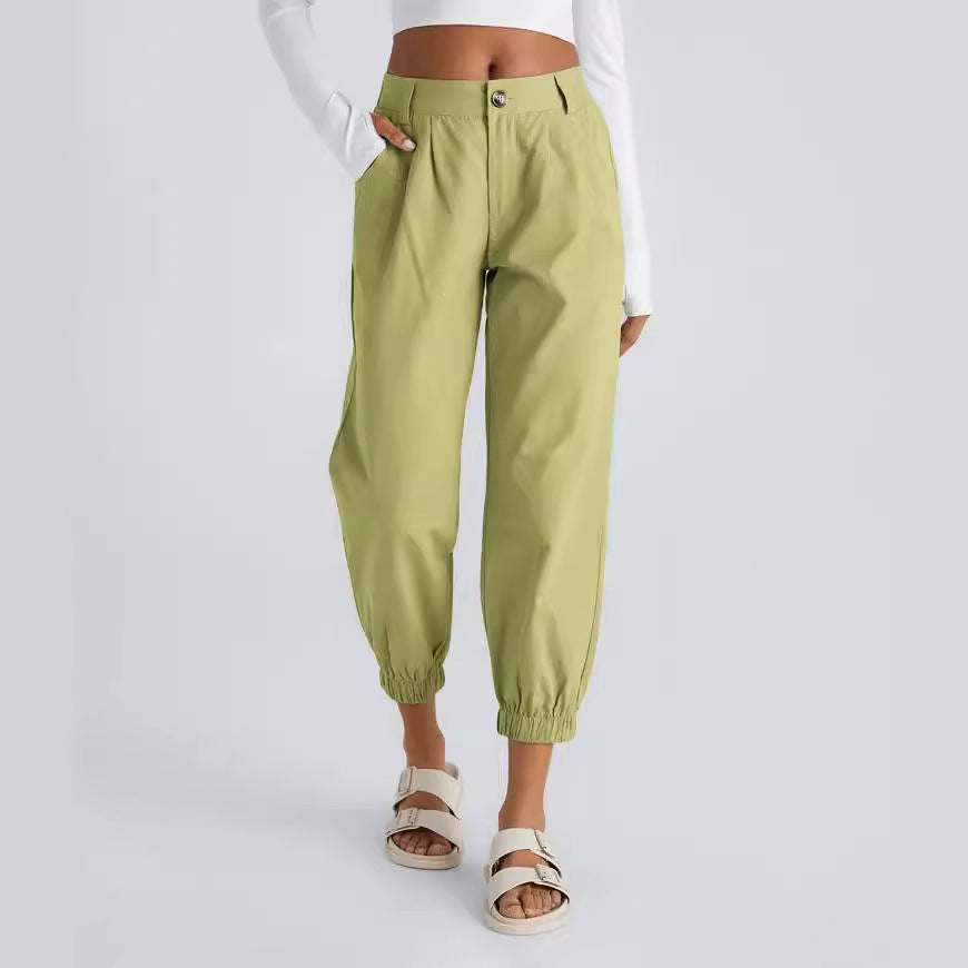 Casual Pants Zipper Diagonal Flap Pocket Pants Casual Pants