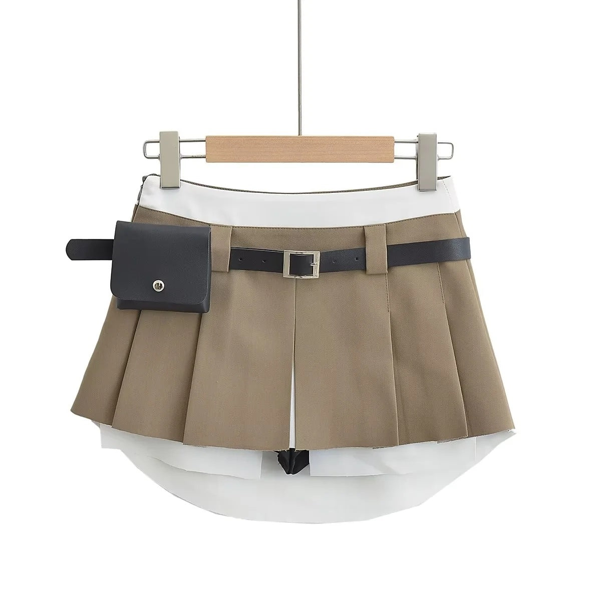 Low Waist Skirt Retro Hip-wrapped Pleated Skirt - globaltradeleader