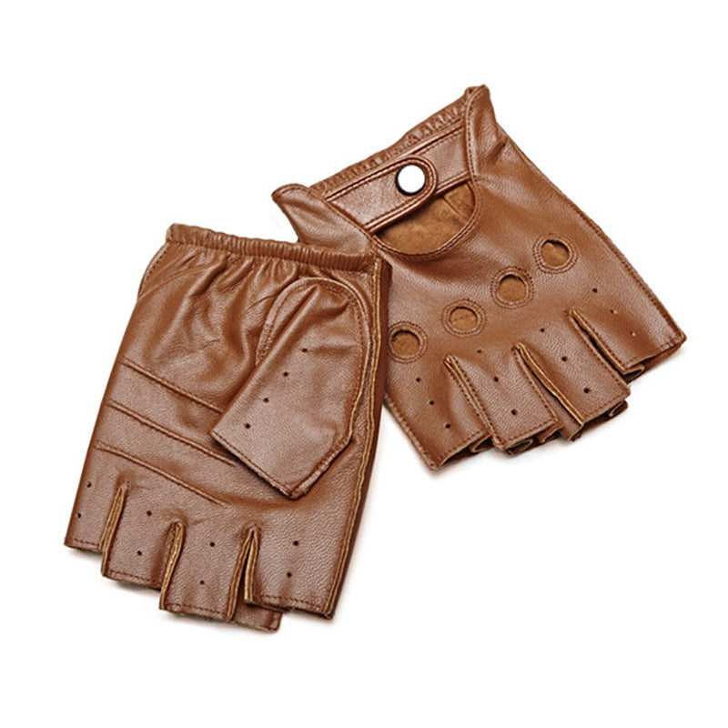 Winter Sheepskin Half Finger Gloves - globaltradeleader