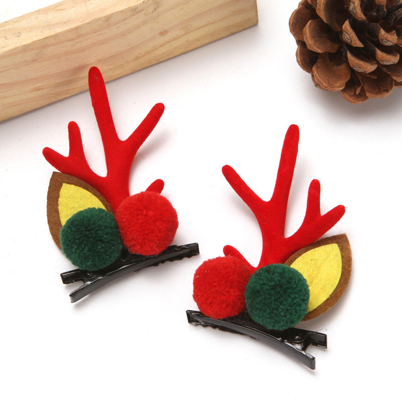 Christmas Cute Elk Horn Hairpin Headdress