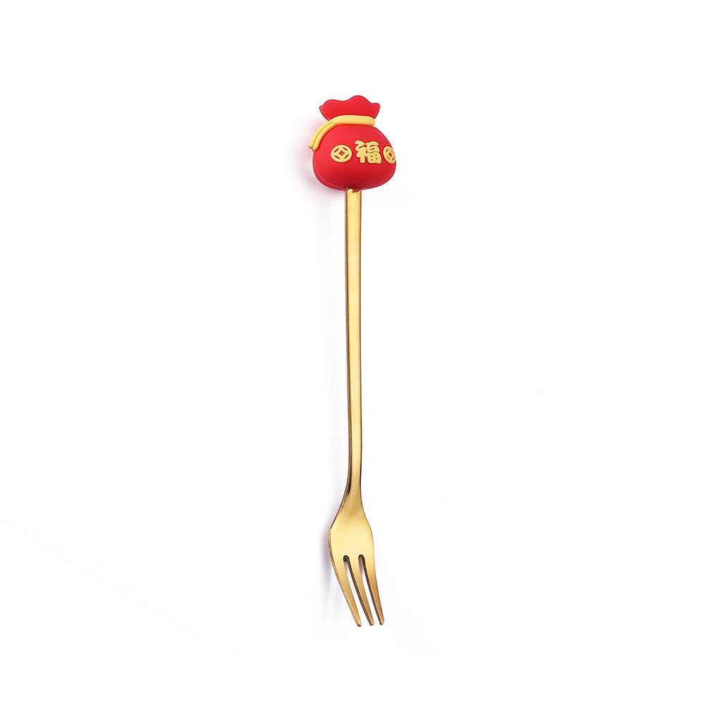 Christmas Cartoon Tableware Cat's Paw Spoon