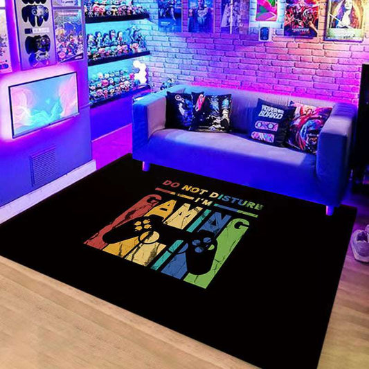 Handle Game Console Carpet Video Game Console Carpet Home Living Room Coffee Table Mat Creative Room Mat