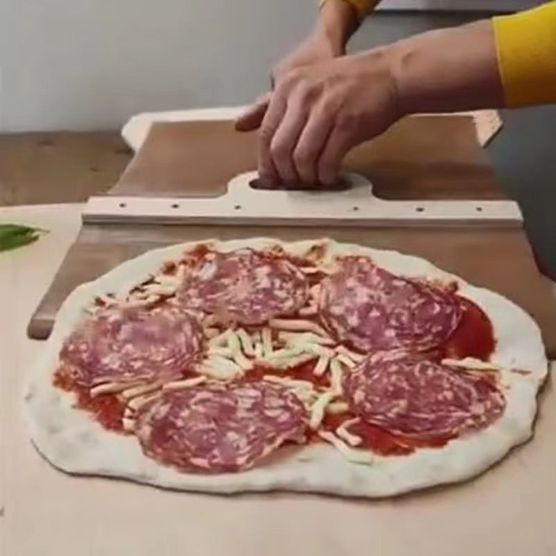 Cross Border Pala Pizza Scorrevole Wooden Baking Pizza Sliding Shovel Household Tray Pizza Shovel