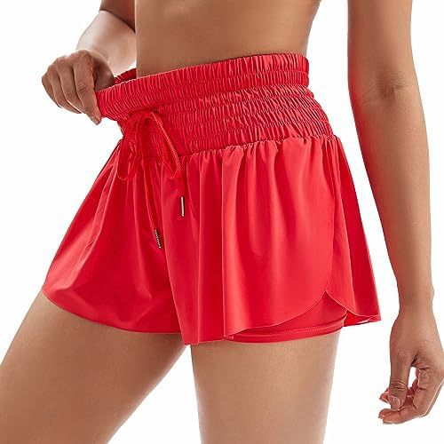 Women's Solid Color Elegant Sports High Waist Shorts - globaltradeleader